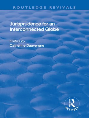 cover image of Jurisprudence for an Interconnected Globe